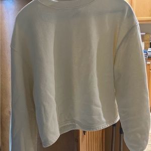 Women’s Off-white sweatshirt crop top